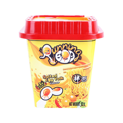 RUNNING EGG Spicy Salted Egg Yolk/Crab Flavor/Italian Style Instant Noodles