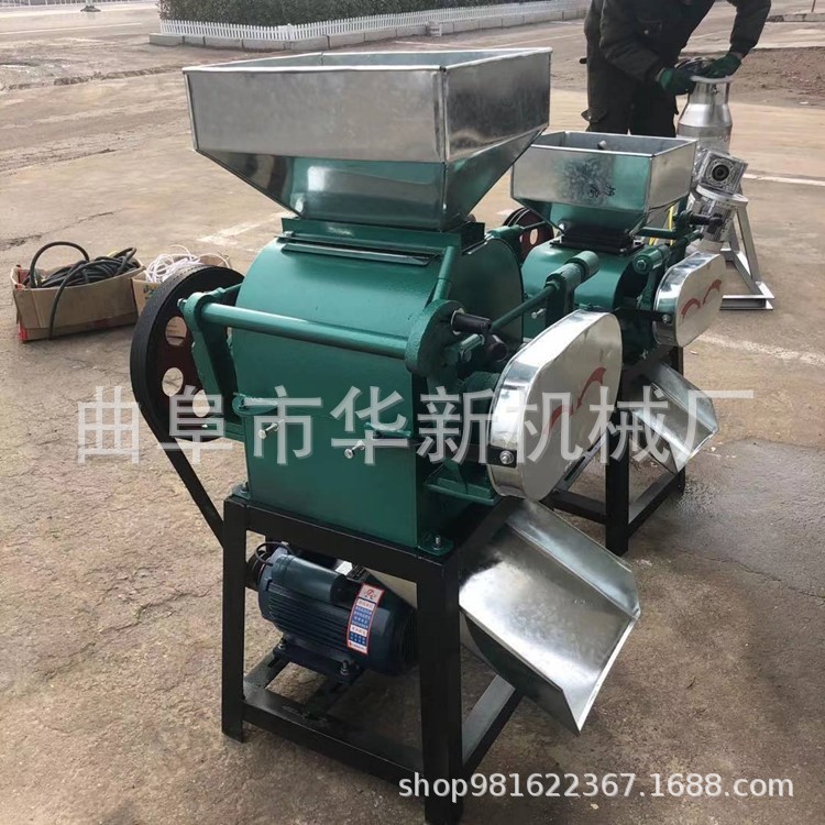 220v家用电挤扁机 小型立式大豆挤扁机 小麦压扁机生产厂家