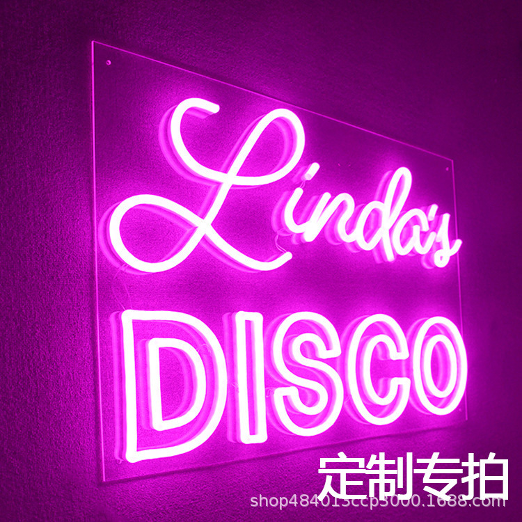 全新亚克力背板霓虹灯供应商场节日布置霓虹灯led 造型景观灯定制