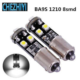 BA9S 1210 8SMD汽车LED示宽灯转向灯仪表角灯3528 8灯解码CANBUS
