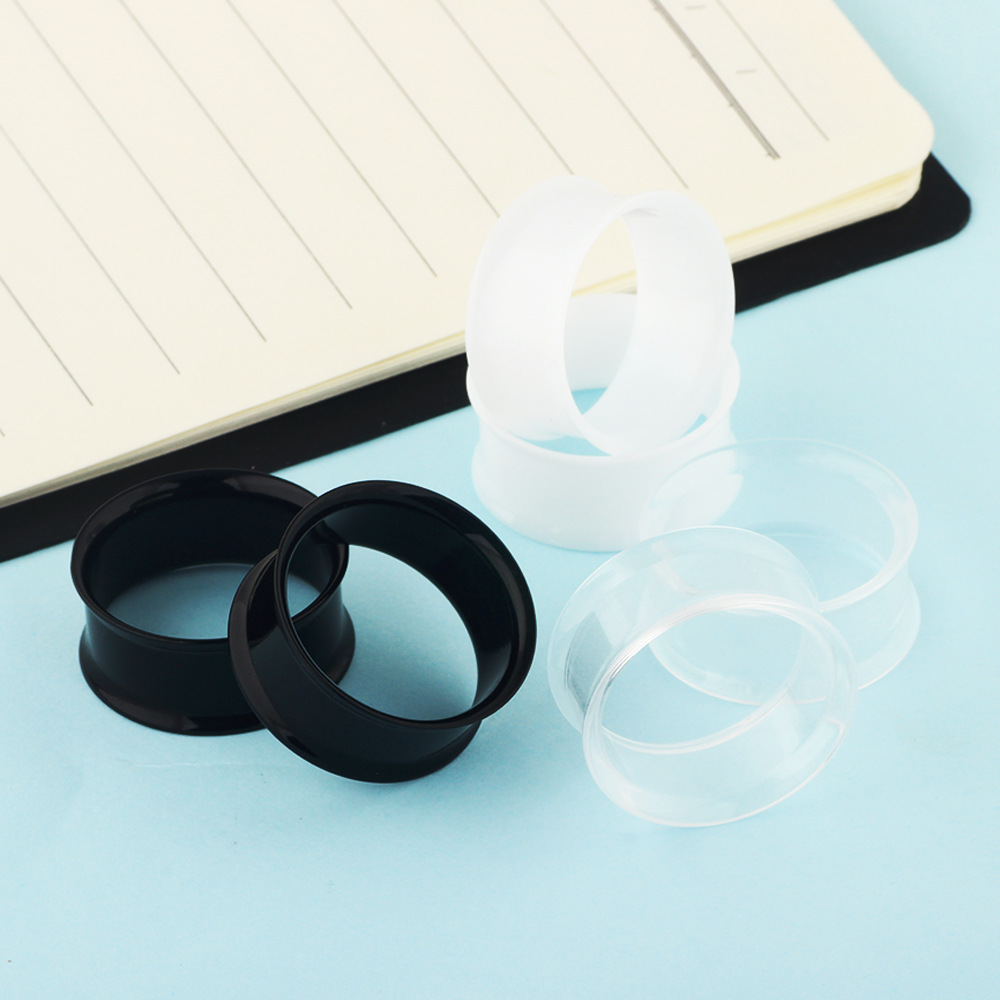 Cross-Border Hot Selling Acrylic Double Horn Ear Expander Plug - Auricle Body Piercing Jewelry for Amazon Wish detail image 9