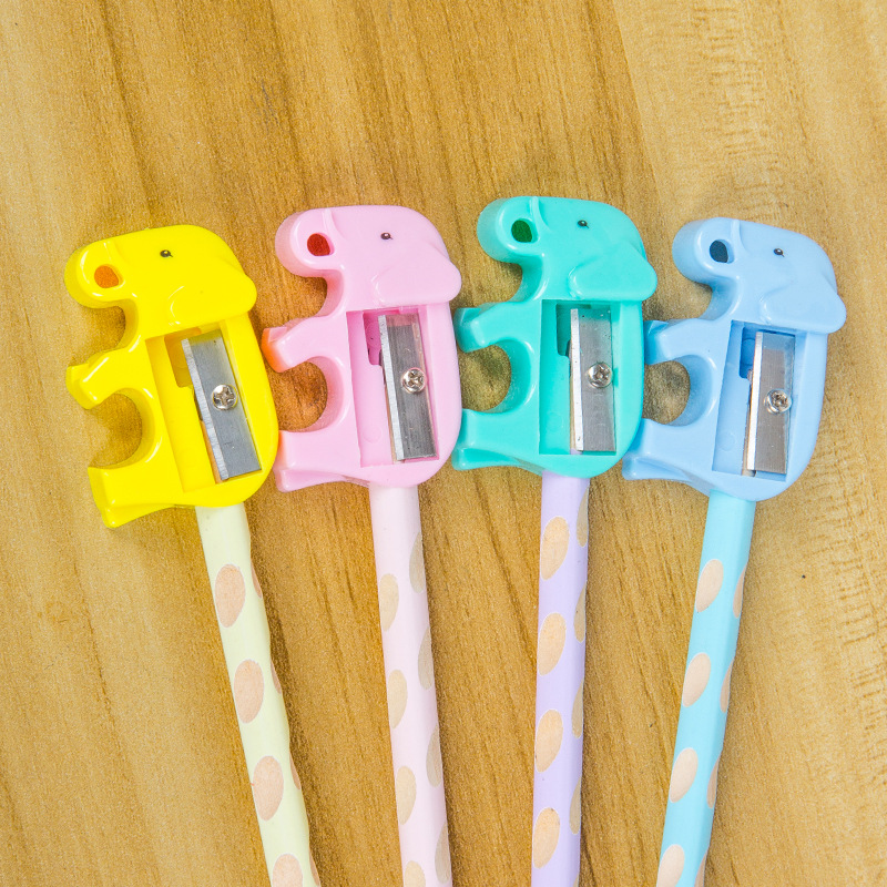 Sacapuntas Gezhihappy PS1028 sacapuntas en forma de elefante Sacapuntas de dibujos animados creativos sacapuntas útiles escolares