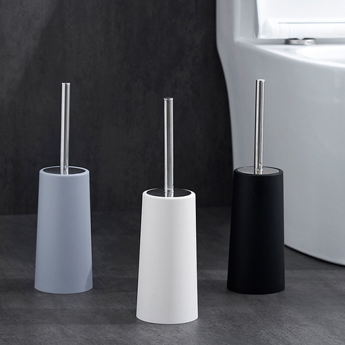 Wholesale custom supply of plastic toilet brush removable stainless steel pole toilet brush set factory direct sales