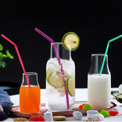 家用透明玻璃瓶咖啡豆迷你小密封罐茶叶罐牛奶果汁瓶储物罐收纳罐