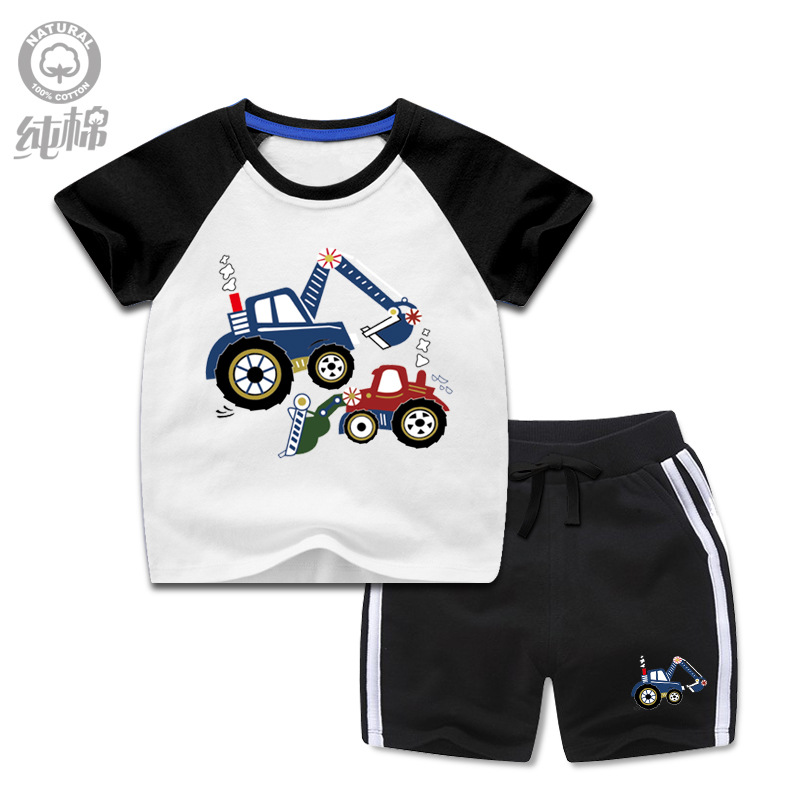 挖黑+竖条短裤黑