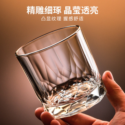 現貨酒吧KTV威士忌酒杯啤酒杯家用歐式水晶玻璃洋酒杯 可定制LOGO