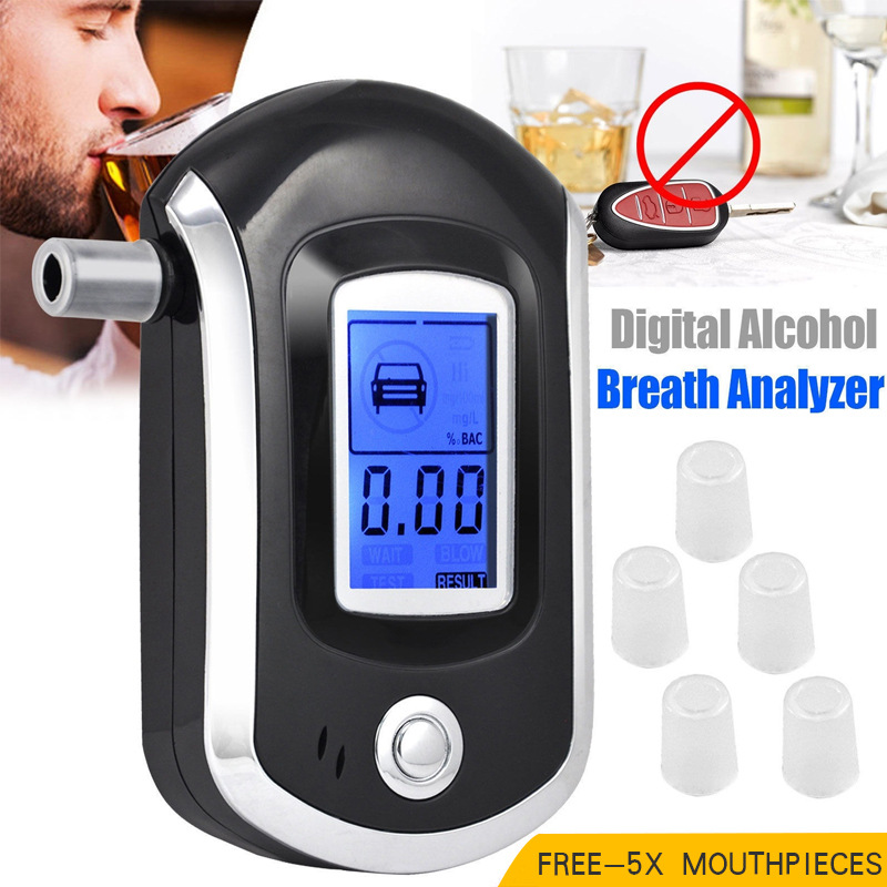 手持轻便携式AT-6000酒精测试仪 日本酒后测酒驾吹气式酒精检测仪