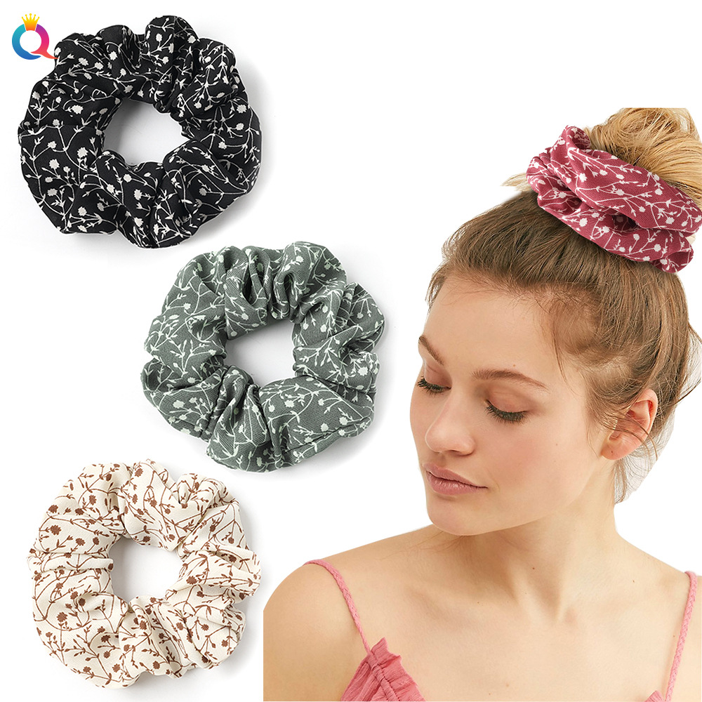 Fashion Ditsy Floral Cloth Printing Hair Tie 1 Piece display picture 5