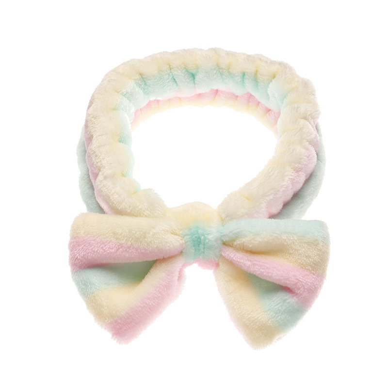 Fashion New Plush Bow Wash Face  Headband display picture 13