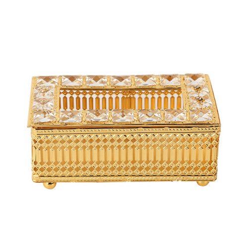 Fancy Creative Crystal Tissue Box European Bathroom Tissue Box Tissue Paper Box Home Storage Box Napkin Box