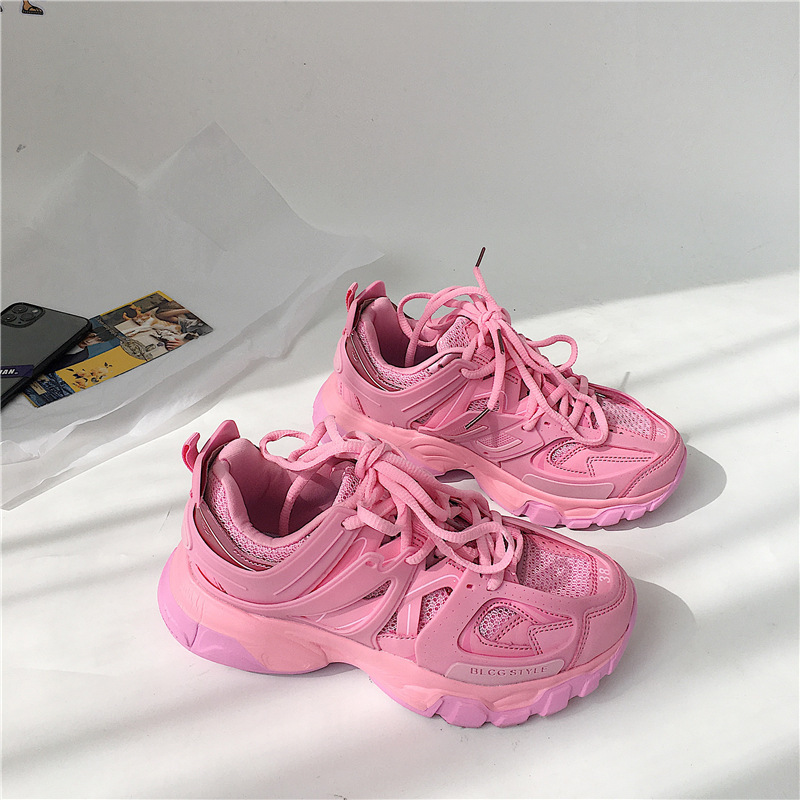 Korean version of pink soft sister shoes...