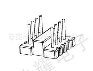 磁环底座     7.6*7.5      4+4     JY-B025