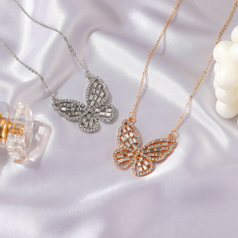 Butterfly Alloy Plating Women's Necklace display picture 4