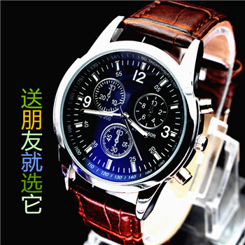 休闲潮流男女通用石英钢带皮革硅胶手表ZA01-G