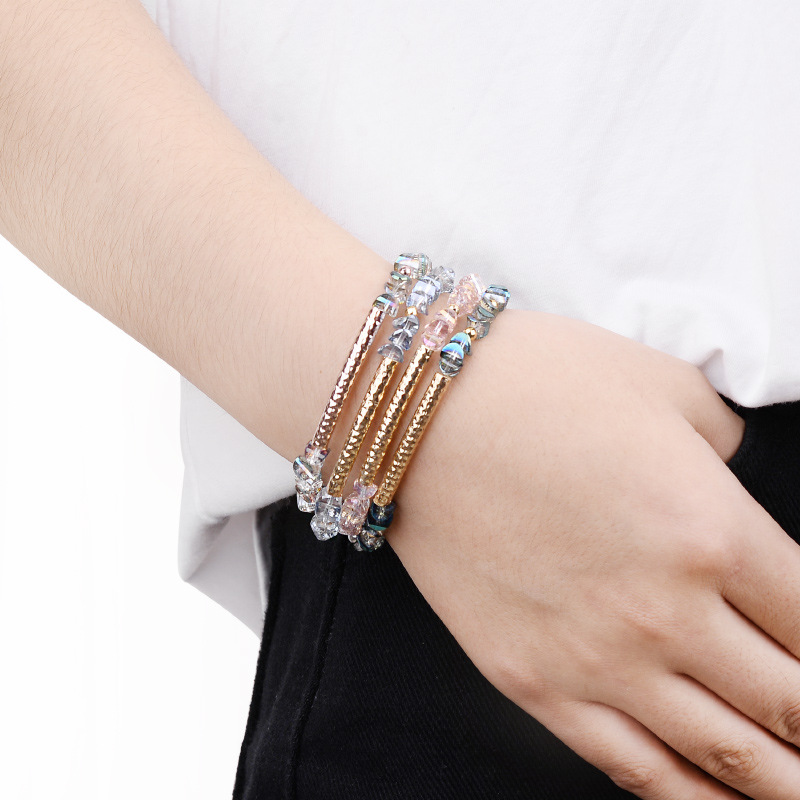 15g Weight Bracelets Classification Simple Style Geometric Beaded Crystal Beaded Bracelets Wholesale