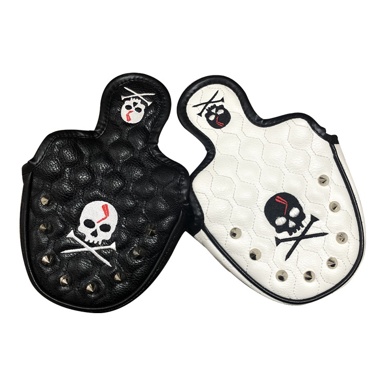 Korean skull golf putter cover PU waterproof magnet closed protective cover cappicture9