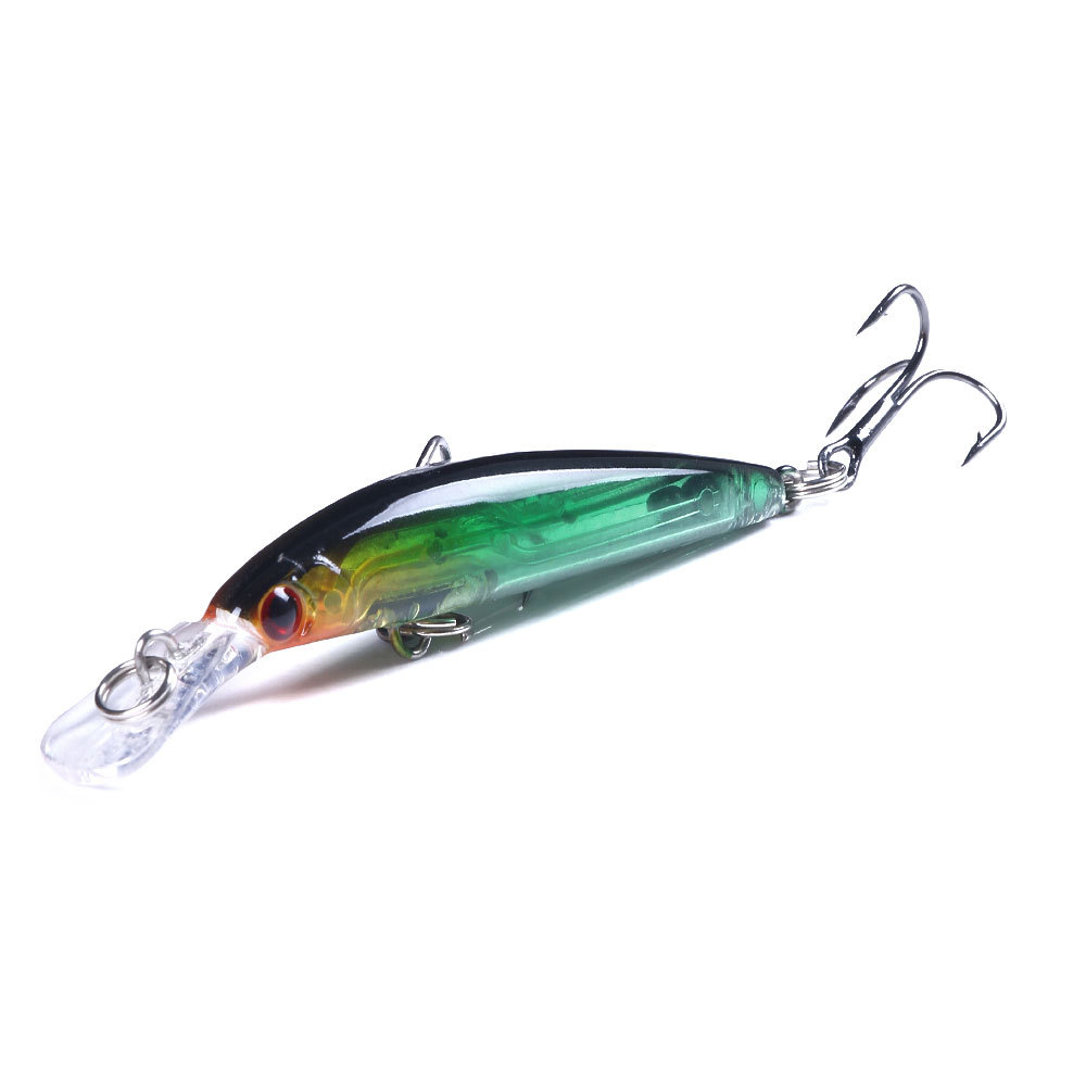 2 Pcs Shallow Diving Minnow Lure 95mm 8g Hard Sinking Minnow Fishing Baits Bass Trout Bowfin Saltwater Sea Fishing Lure