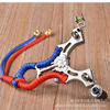 Metal street Olympic slingshot with laser with flat rubber bands, new collection, elephant