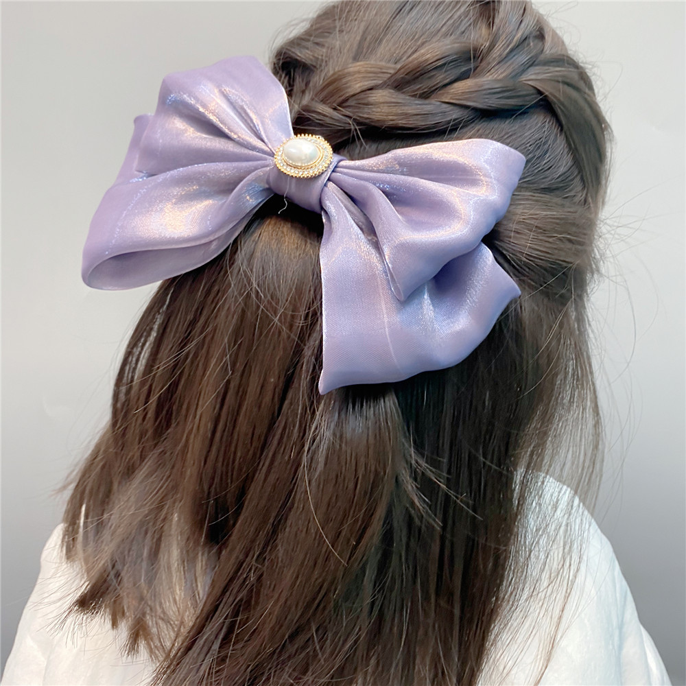 Trendy Fabric Large Double-layer Bow Hairpin display picture 17