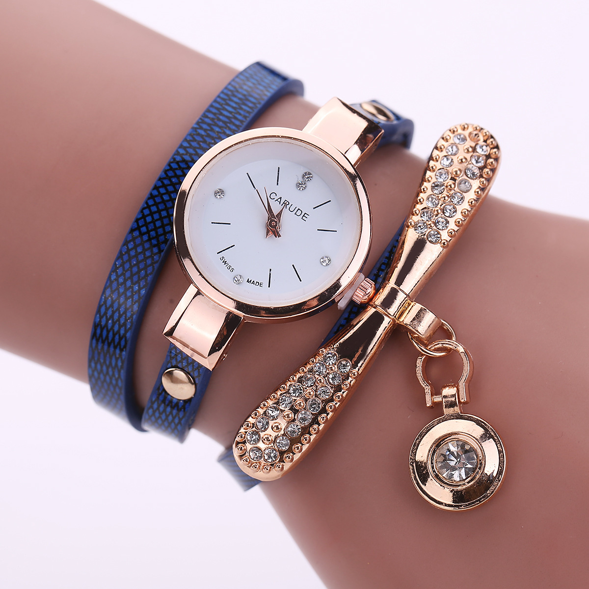 Mode Acier Inoxydable Faux Cuir Alliage Femmes De Montres display picture 4