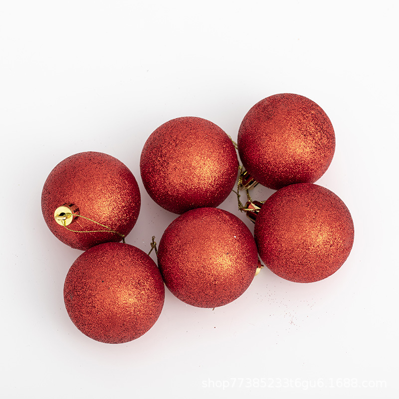 Navidad roja galvanizada bola de color día nacional bola de decoración bola de Navidad personalizada árbol de Navidad bola de decoración