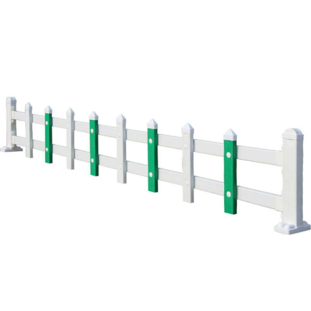 黑龙江pvc草坪栅栏厚管墨绿色花坛社区校区绿化带围栏