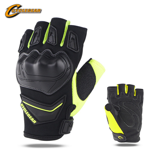 Motorcycle racing bicycle riding protective gloves men's outdoor sports equipment half-finger short gloves CG668D