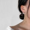 Silver needle, long earrings from pearl with tassels, silver 925 sample, internet celebrity, double wear