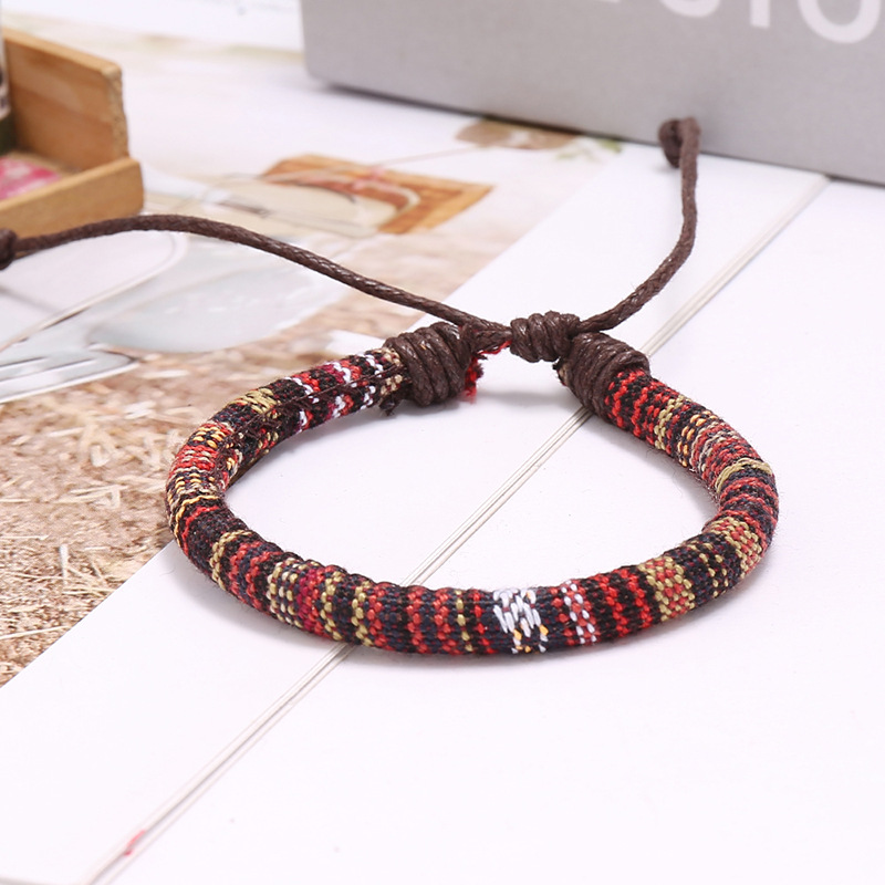 Ethnic Style Braided Simple Wild Colored Bracelet For Women Jewelry Nihaojewelry display picture 5