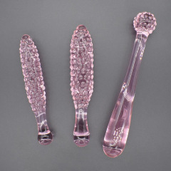 Corn-on-the-cob glass dildo anal plug for women, female masturbator, realistic toy, adult sex product, men's rear-channel pull beads