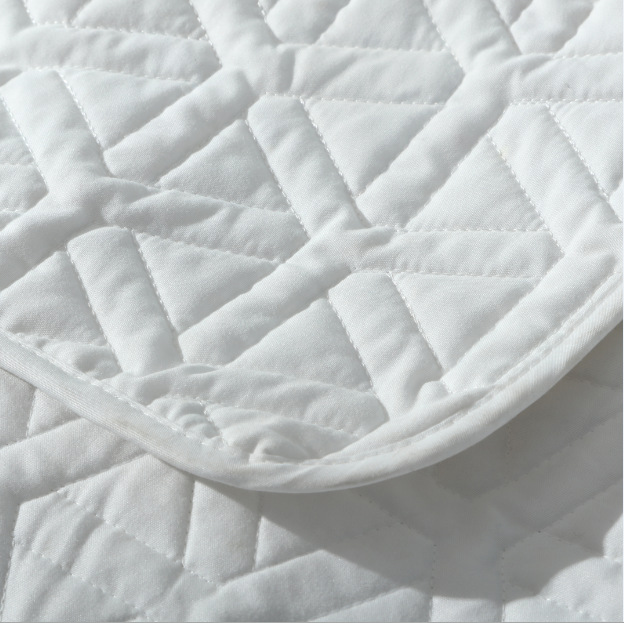 跨境纯洁白绗绣床盖多用被空调被绗缝被批发定制