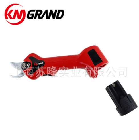 充电式无线电动修枝剪 KM GRAND锂电果树剪 2.5公分电动剪刀