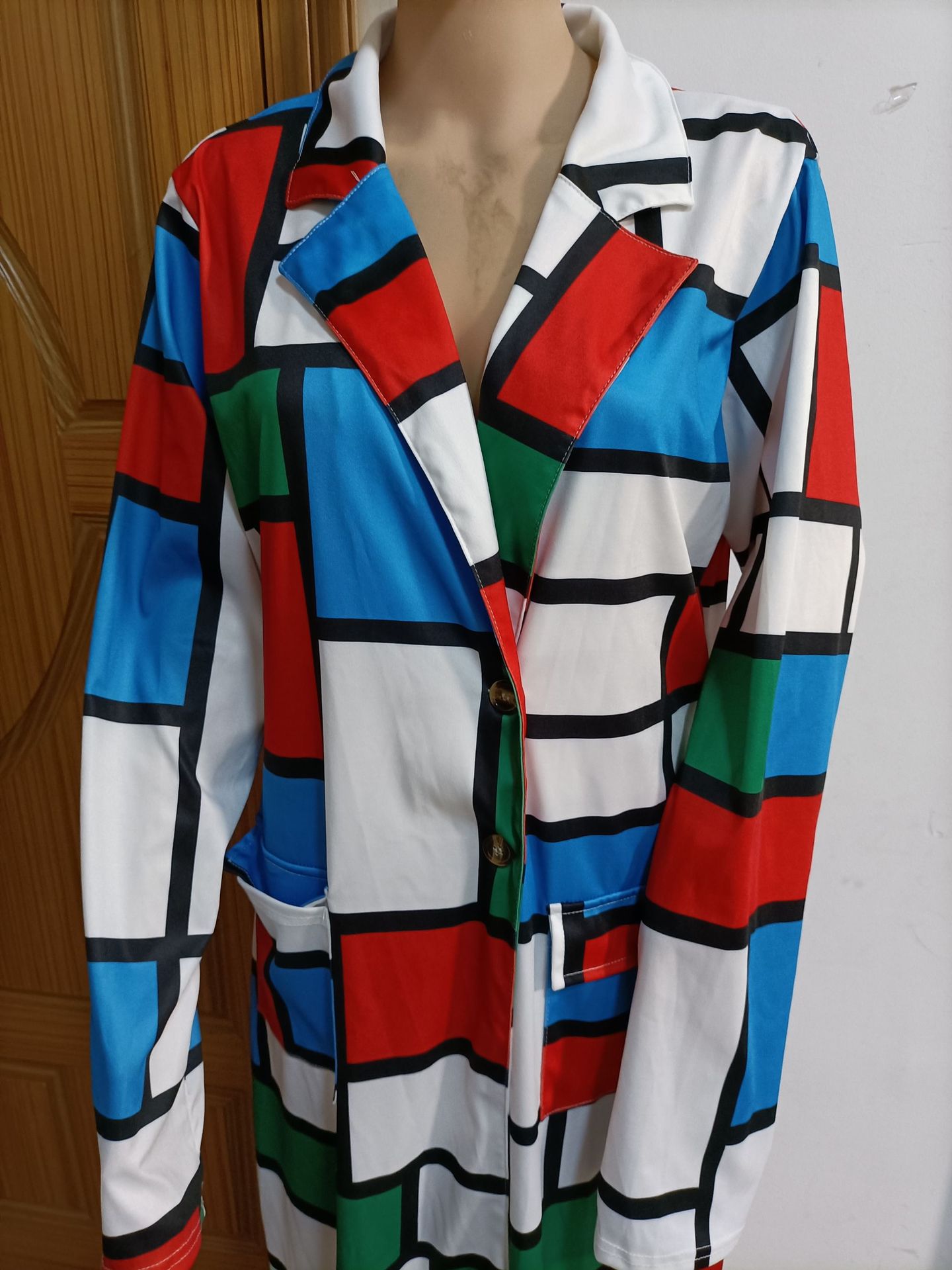 Plaid Trench Coat Image 5