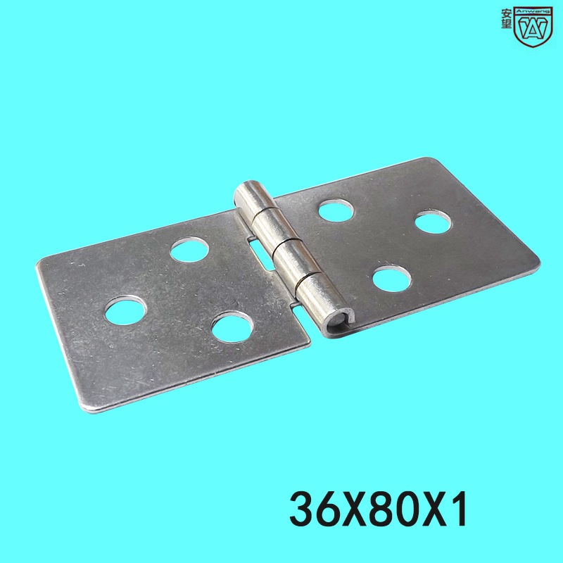 AW36 * 80 acero inoxidable 304 engrosado caja de distribución bisagra de gabinete eléctrico industria pesada bisagra abierta