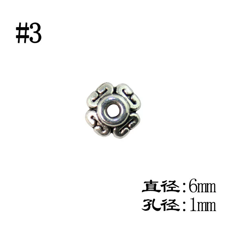 Бисерные наконечники (Zhuheyuan) Assorted декоративные разделители бусины, флористические дизайны, аксессуар для браслета DIY