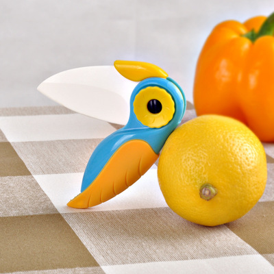 ceramics Knife lovely parrot pocket knife portable Knife Fruit knife