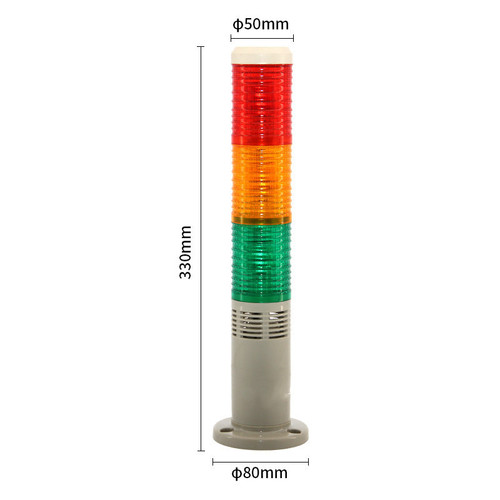 Three-color multi-layer warning light LED alarm horn indicator light constant on with buzzer 24V 220V
