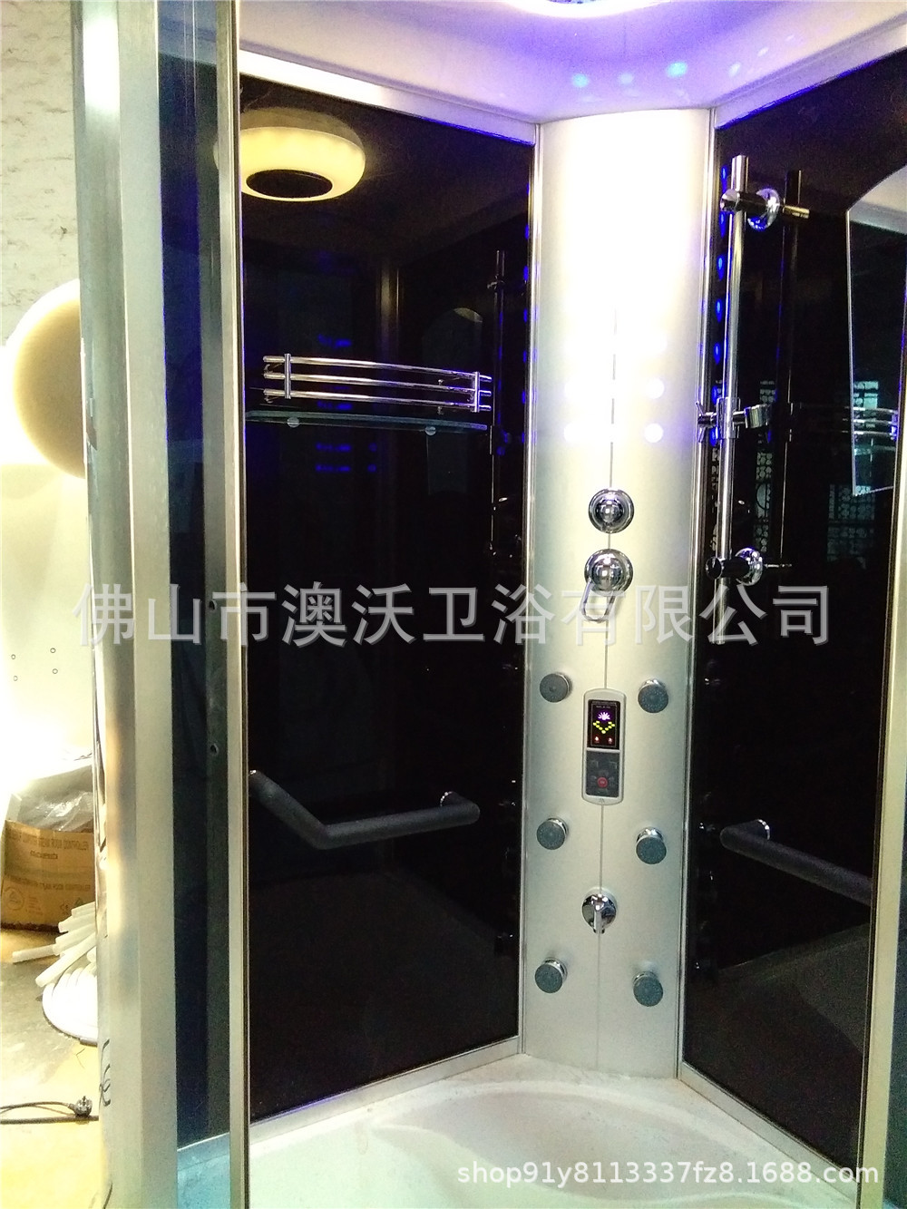 Sala de ducha de vapor integrada en forma de abanico de arco baño integrado lavabo de fondo acrílico baño integrado ducha de baño sala de vapor