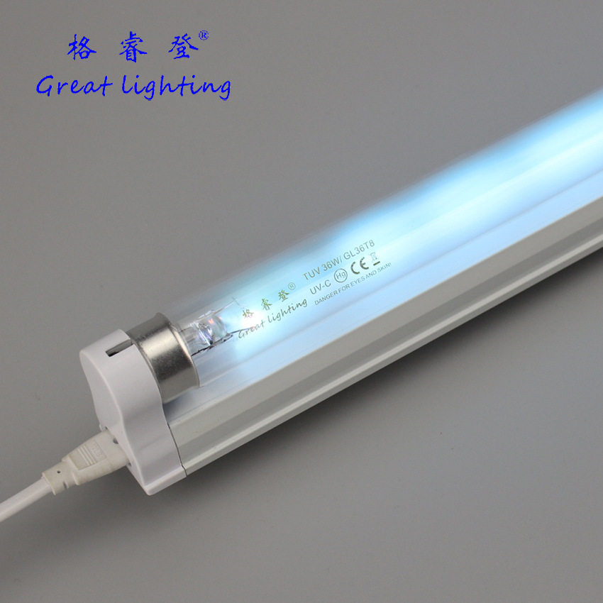 【热销】T8 36W 1.2m 幼儿园学校消毒灯 UVC紫外线杀菌灯管