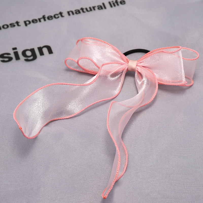 New Fashion Bow Tie Rope Korean Sweet Streamer Cheap Scrunchies Wholesale display picture 12