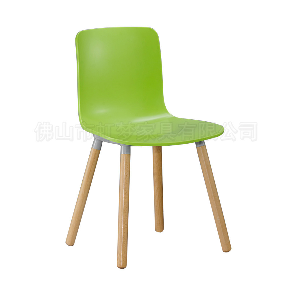 绿色塑钢椅培训室活动椅厂家批发成都奶茶店快餐店餐椅北欧塑料椅