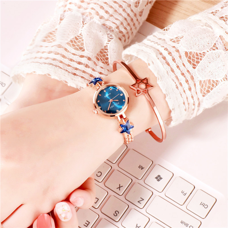 抖音同款爆款五角星网红石英表 手表女学生韩版简约 时尚超薄女表