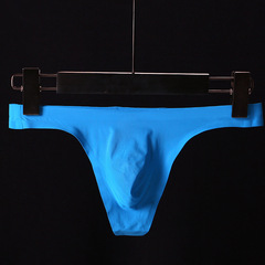 New men's thong low-waisted sexy thin ice silk one-piece seamless 3D male sexy underwear wholesale for men
