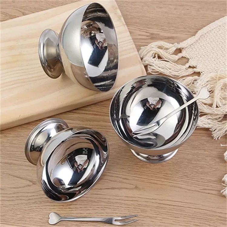 不锈钢沙拉杯 雪糕杯甜品碗水果冰淇淋碗 不锈钢杯
