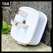 包邮 家用10a安白色电源插头 三脚插头 三项 三孔 三眼 三极插头