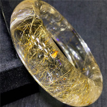 東海水晶天然黃發晶手鐲連連發手鐲 內徑：59mm