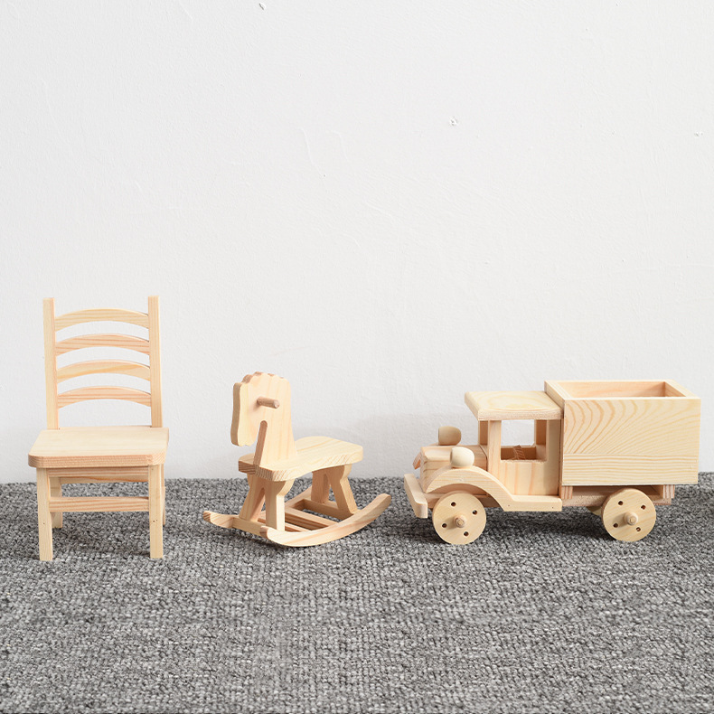 Children's Woodworking Semi-Finished Product Assembly Materials Kit Traditional Culture Teaching Kindergarten Handicraft Maker Labor Class