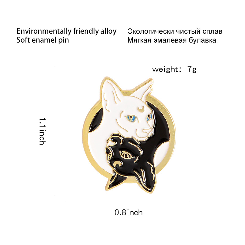 Fashion Cat Alloy Stoving Varnish Women's Brooches display picture 1