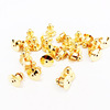 Autonomous production of luxury high -end card cap round head card caps electroplated gold card caps
