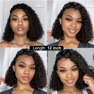 African small curly wig women's long curly hair small curly hair set